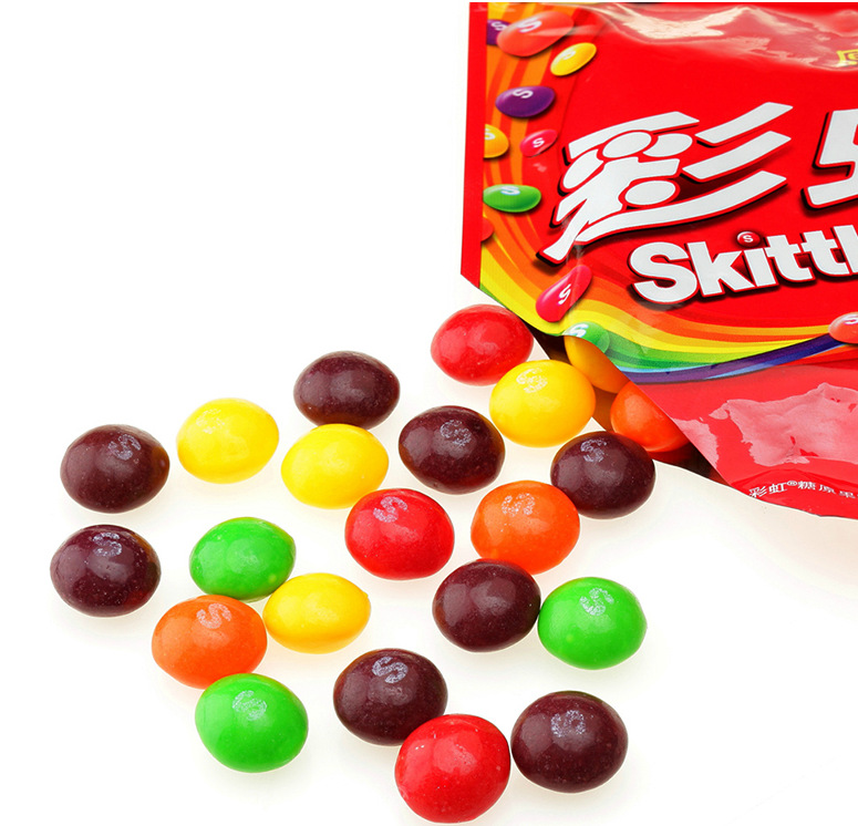 箭牌 彩虹糖 拉链袋装 真正的果汁糖 45g*20袋/盒 900g