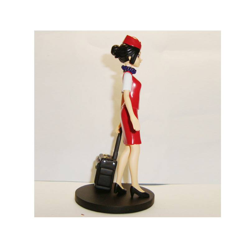 航空公司空姐形象美少女人偶手办公仔 塑胶动漫公仔摆件来图定制