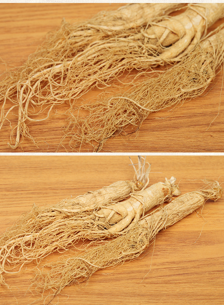 产地直销 全须生晒人参 白生晒参 无硫天然 盒装 成斤销售 批发