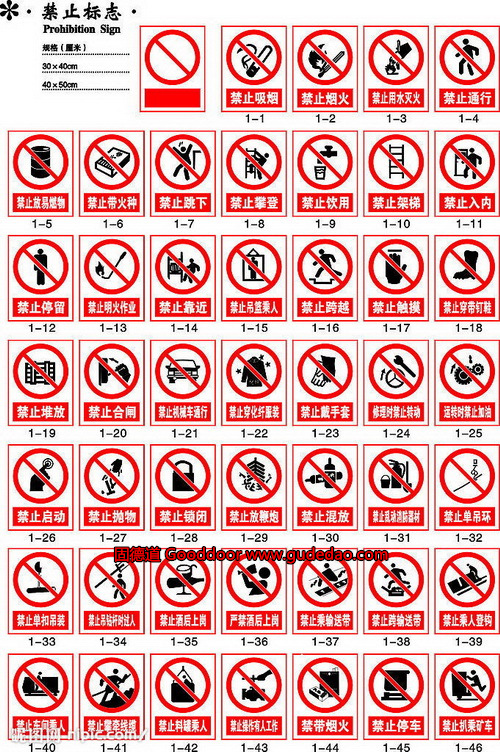 标志牌各种标志牌警示标志牌