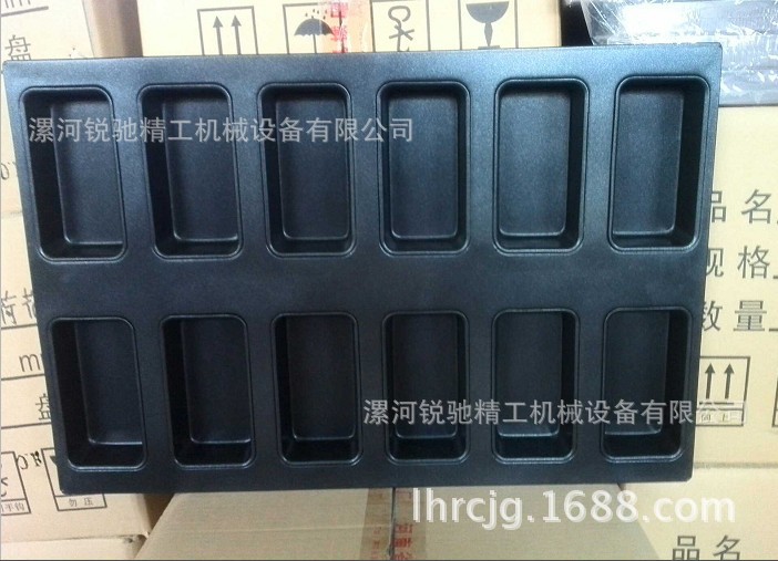 12连长方手撕面包模具