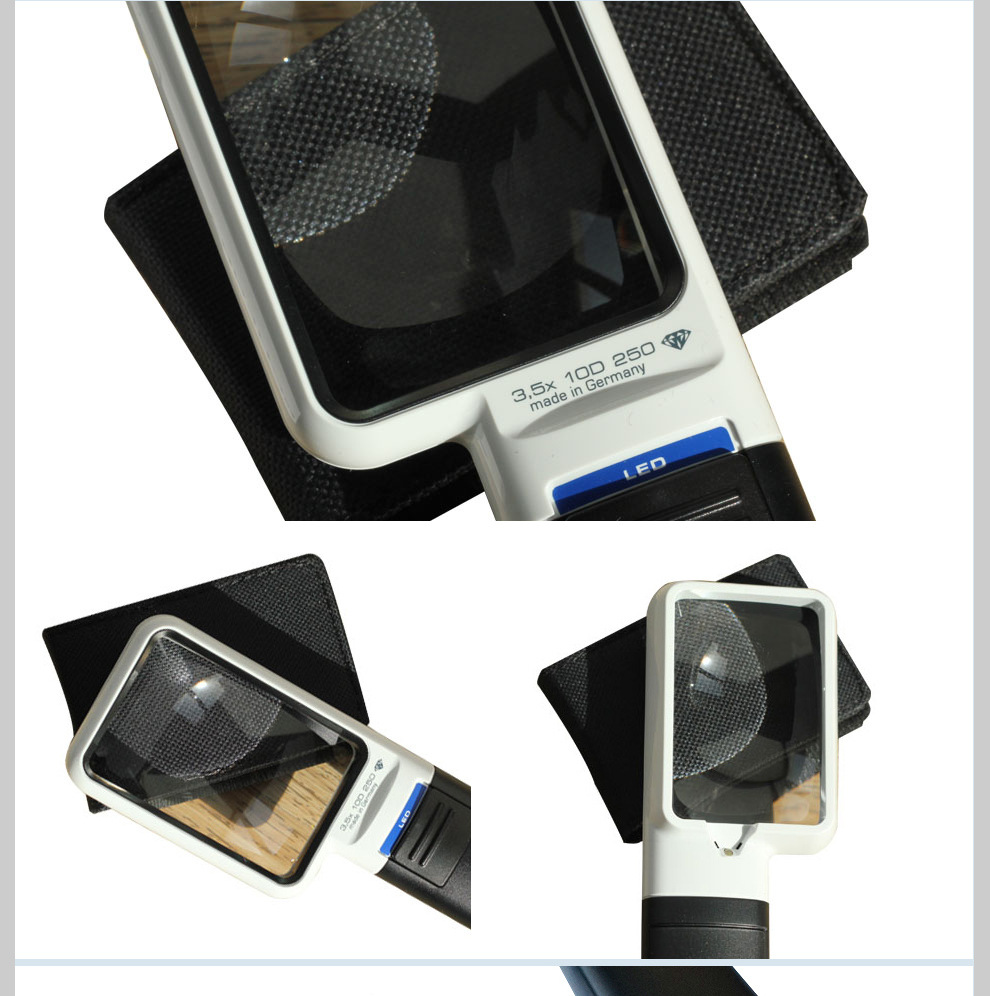 eschenbach宜视宝 3.5倍 方型led放大镜15113