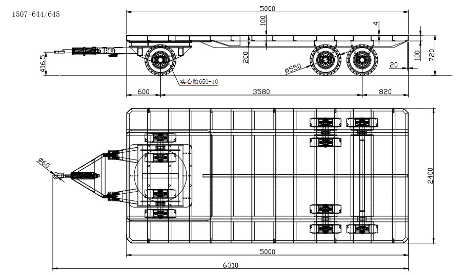 内蒙古平板车,15吨平板车,15吨玻璃厂运输平板拖车 质优价廉