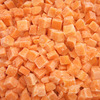供應優質速凍紅蘿蔔粒 産品規格6X6MM  配肉作食品餡料25公斤/包