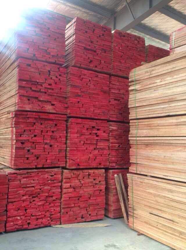 木材产业网 木材供应 上海漆木 红胡桃木板材原木批发 产地 所罗门 含