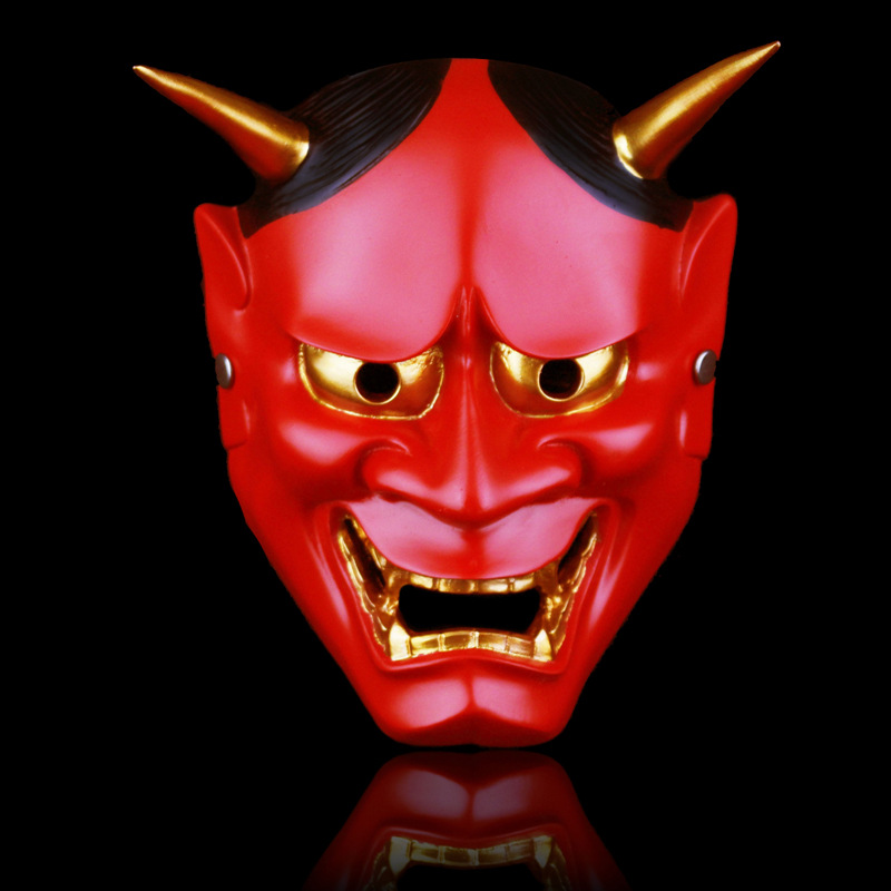 万圣节面具珍藏版妖狐x仆ss白鬼院凛凛蝶鬼头般若树脂恐怖面具