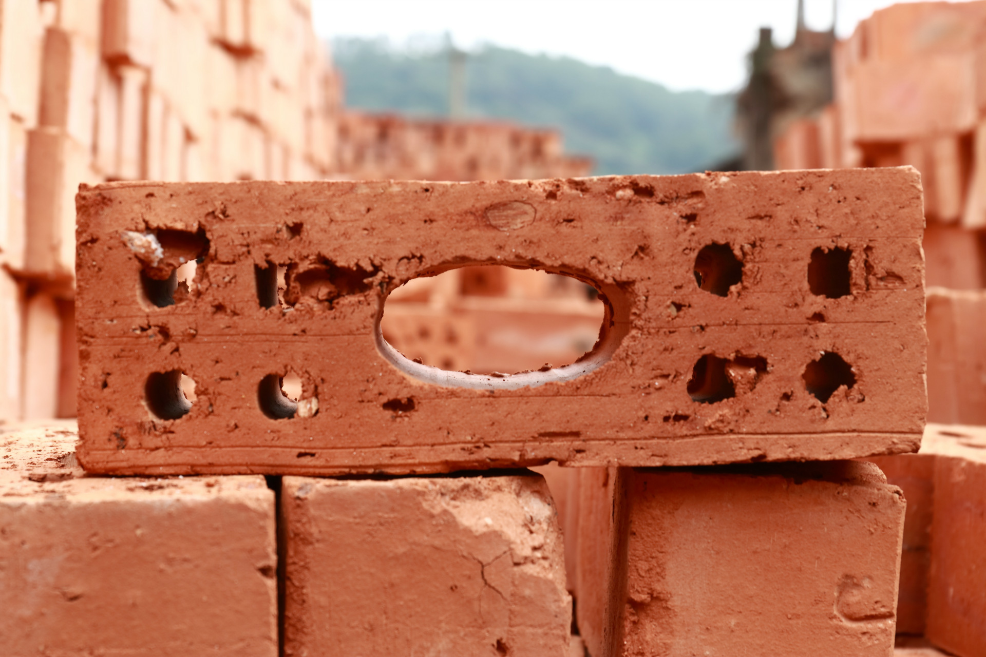 漳州市内丁新型建材 (煤矸石)粉煤灰烧结保温砖 240x90x90