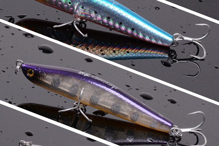 爱路亚渔具 神风远攻沉水铅笔25克95cm路亚假饵 硬饵 路亚饵 鱼饵