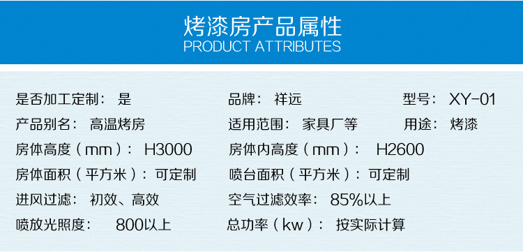 定制各种型号汽车烤漆房家具烤漆房高温房