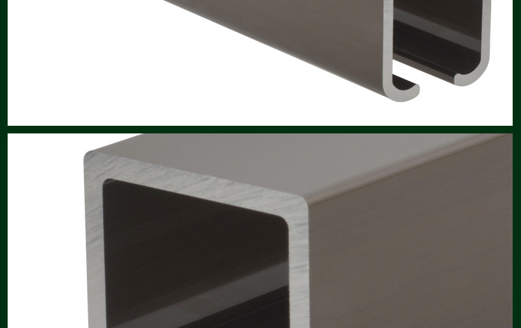 r802上轨香槟色 铝合金上导轨 静音吊轮滑轨 移门通用吊轨