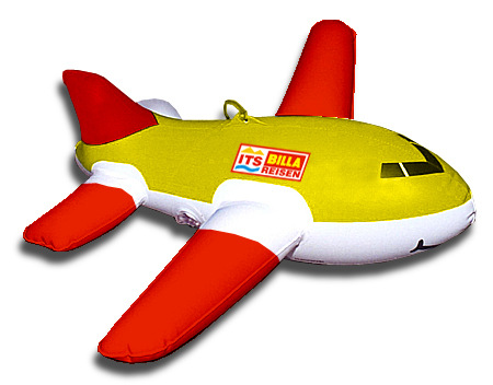 工厂直供pvc充气儿童玩具 充气飞机 各式充气玩具可定制