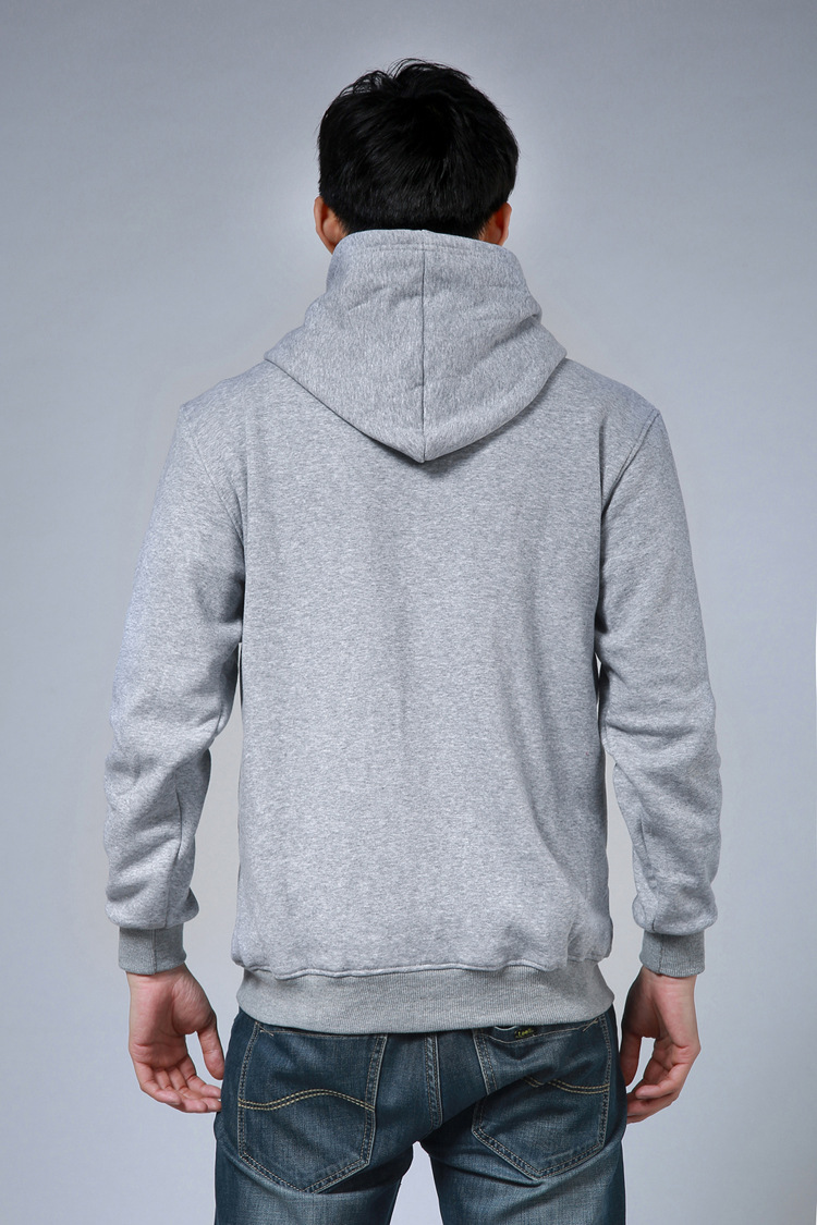 男女款加厚抓绒衣卫衣 定做双层秋冬季带帽衫卫衣绒衫厂家