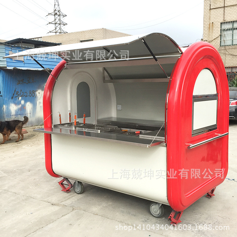 红色餐车实拍01