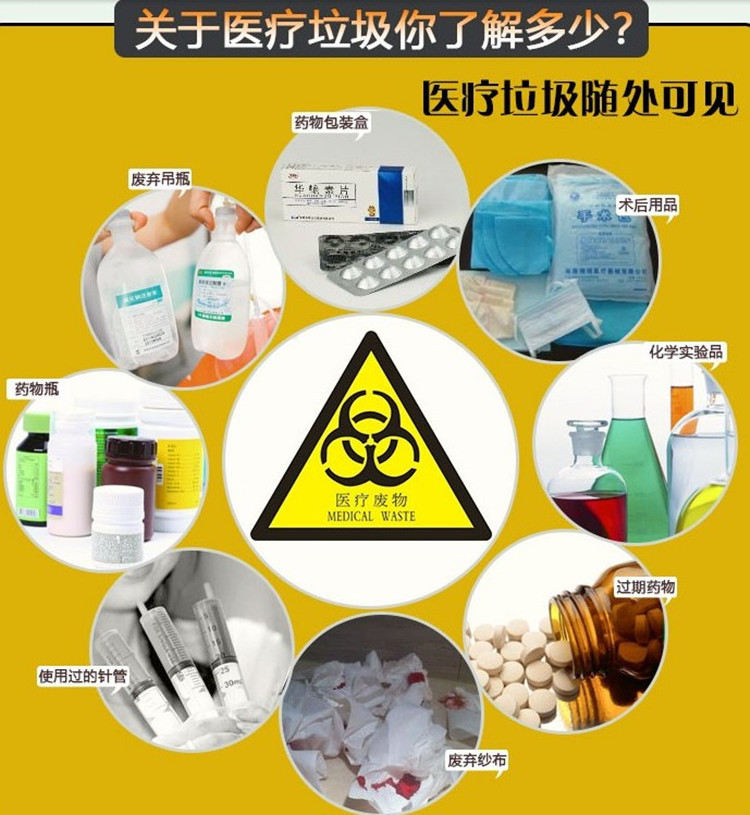 厂家定制批发黄色医疗废弃物垃圾袋 平口式黄色医疗垃圾袋耐高温