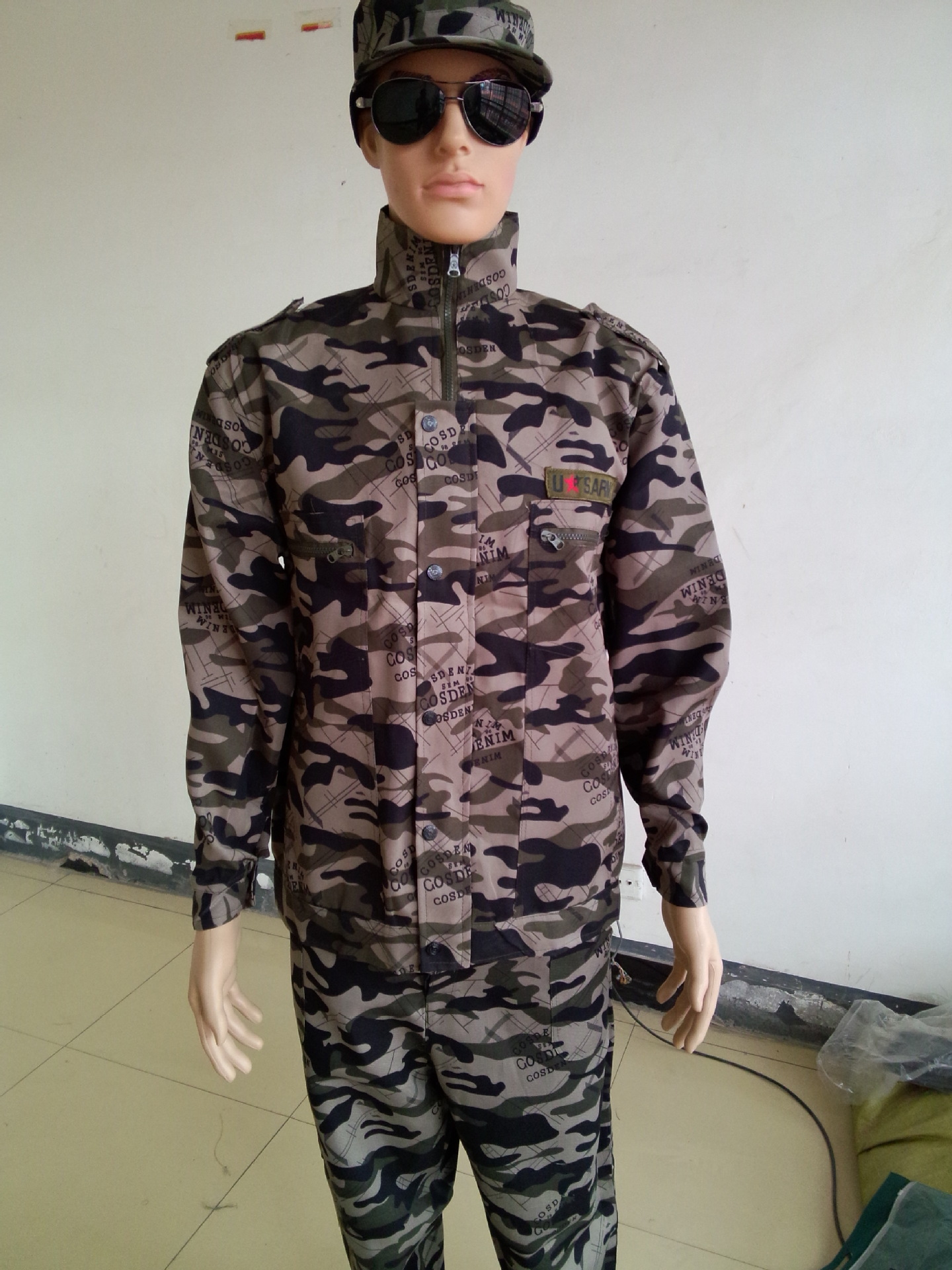 户外迷彩服套装男春夏季野工作制服装学生军训服劳保工作服-阿里巴巴