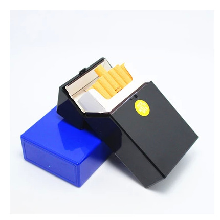 20只装烟盒 自动翻盖 装硬壳20只整包烟盒 环保塑料材质多色