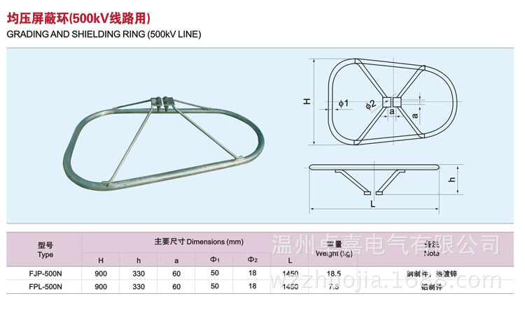 厂家直销电力金具之线路金具均压屏蔽环(500kv线路用)