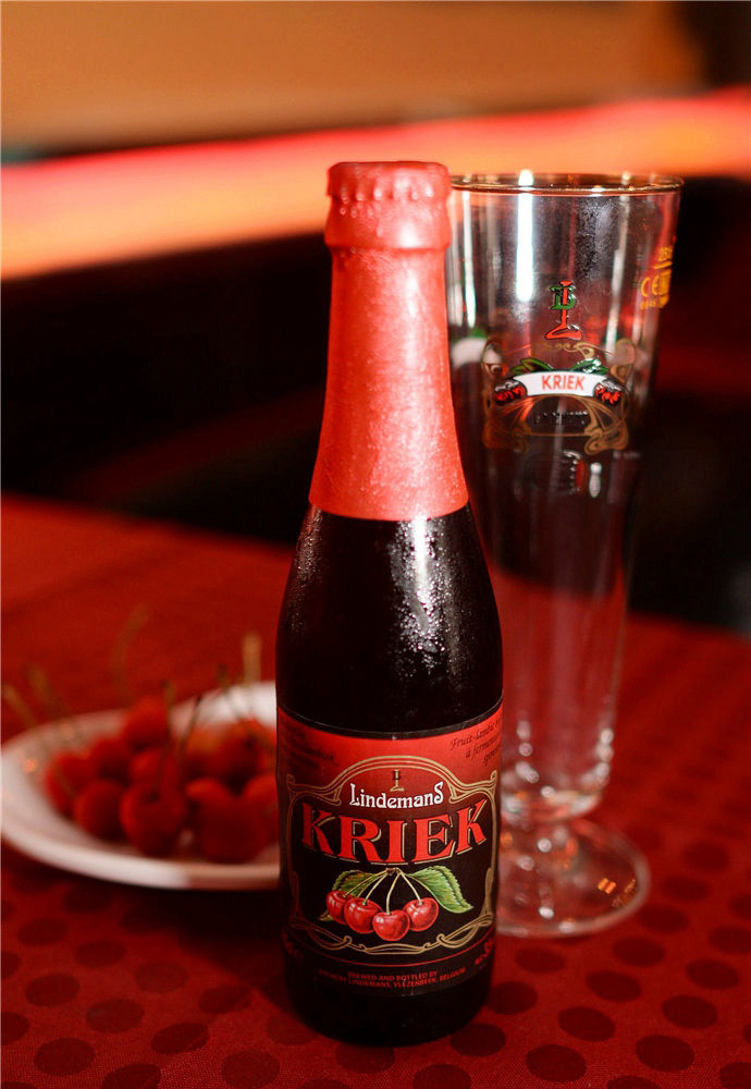 比利时原装进口啤酒批发林德曼樱桃瓶装果味啤酒24250ml