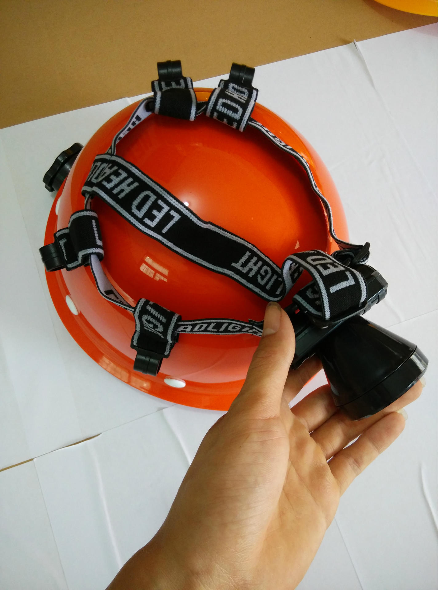 安全帽通用 固定防滑钩 头灯带卡扣 安全帽头灯带