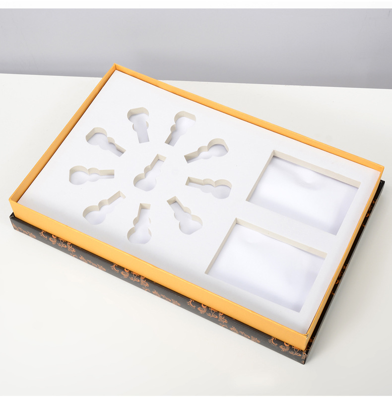 定做金银卡礼品包装盒高档化妆品精装套盒天地盖包装纸盒印刷