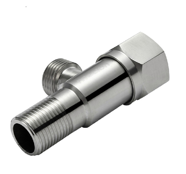 304不锈钢三角阀纯钢加厚六角轮角阀阀门龙头