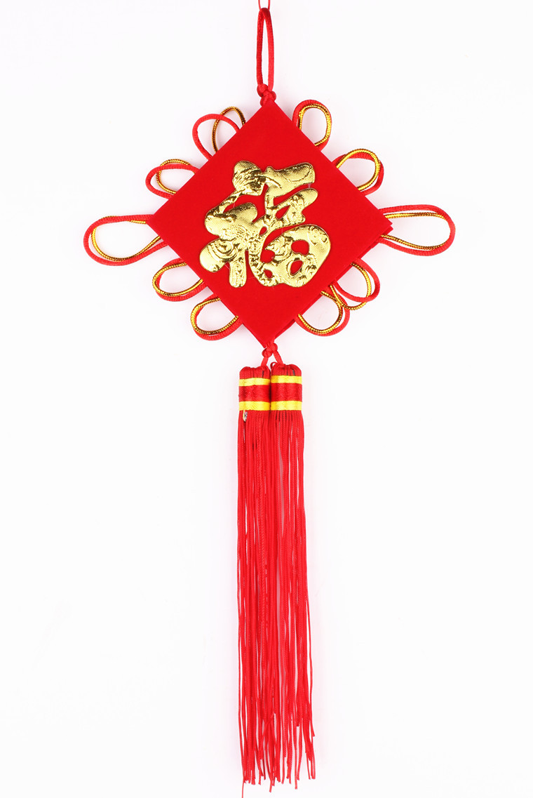 新款手工精编福字中国结大号挂饰蝴蝶结家居