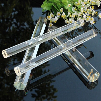 晶韵厂家直销20毫米直径 长度可定制高硼硅玻璃棒水晶玻璃棒圆棒