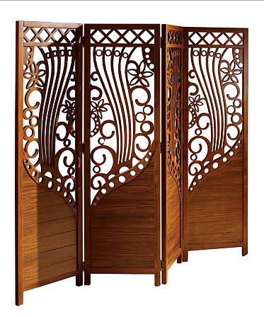 简约卧室屏风 实木时尚客厅玄关 隔断镂空屏风 实木屏风可折叠