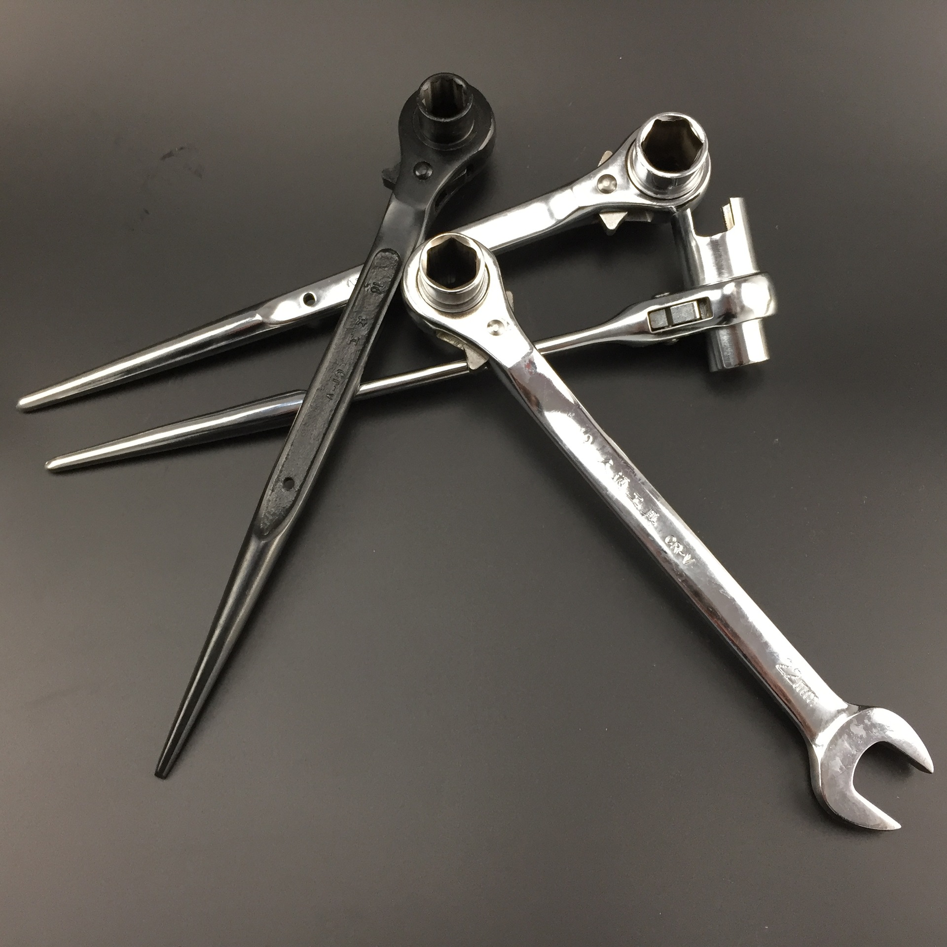 供应‖尖尾棘轮扳手 加长开口棘轮扳手 快速手动棘轮扳手批发