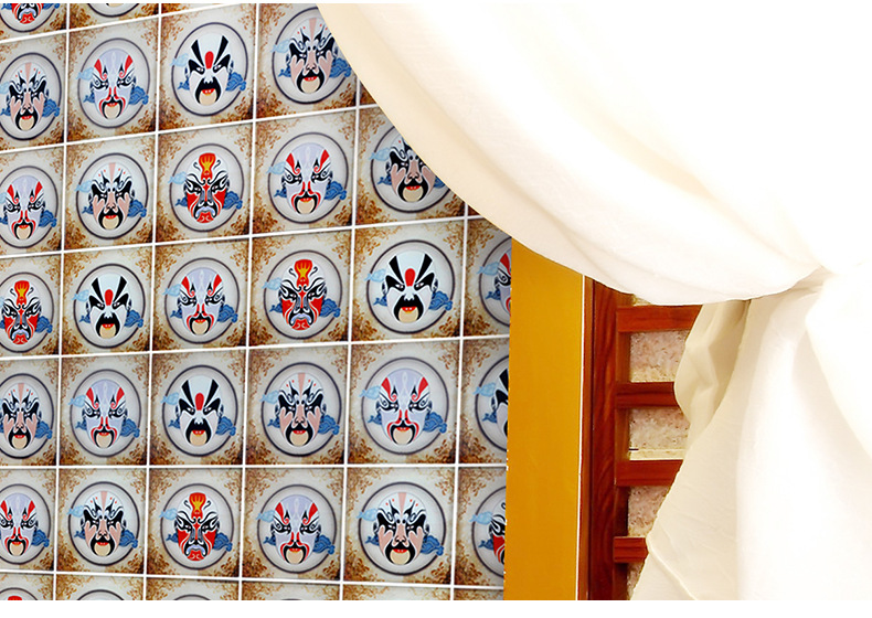 水晶玻璃艺术脸谱马赛克瓷砖镜面拼图背景墙