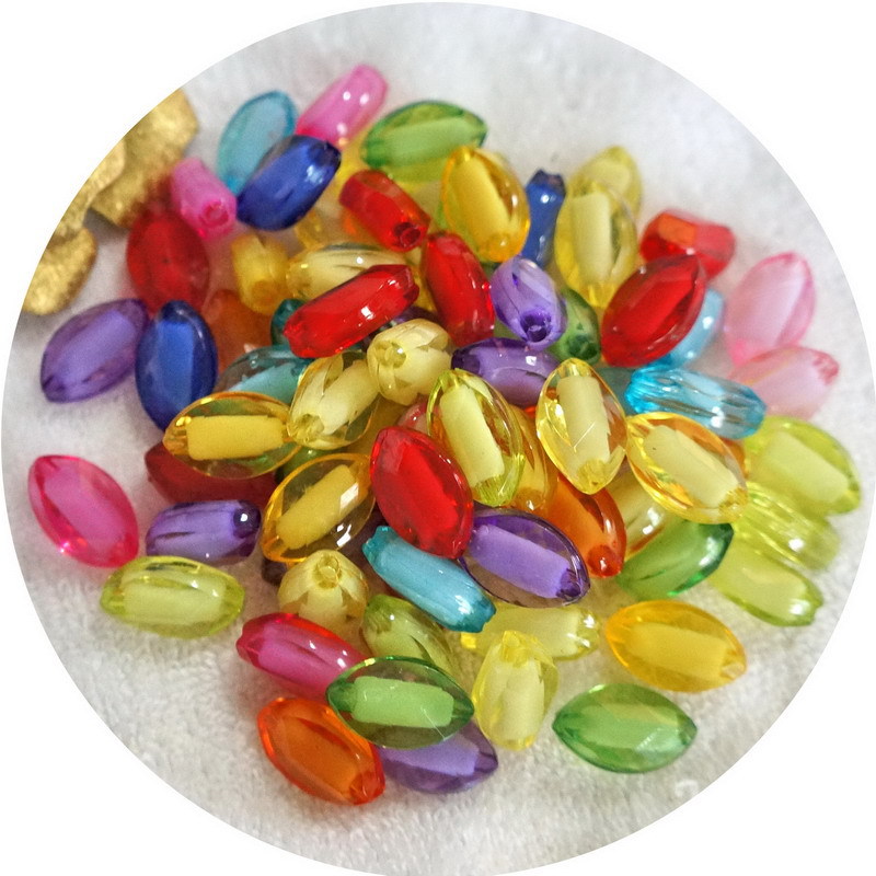 装饰diy手工串珠玩具 儿童益智教具 彩色马眼珠 内彩七彩珠精品