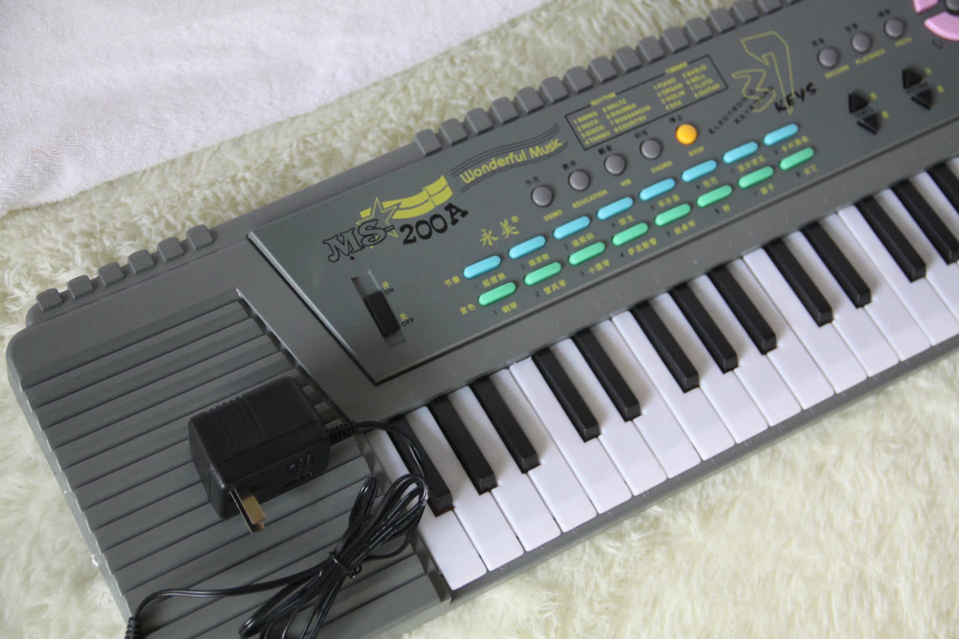 热销200a永美37键多功能电子琴儿童初学专用电子琴