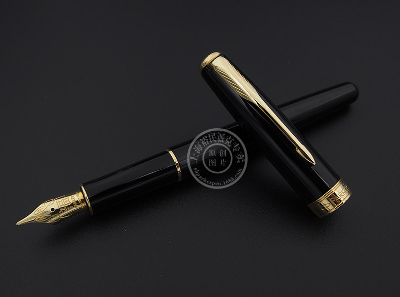 parker派克卓尔福系列「福」字三款宝石红 黑丽雅白夹 .