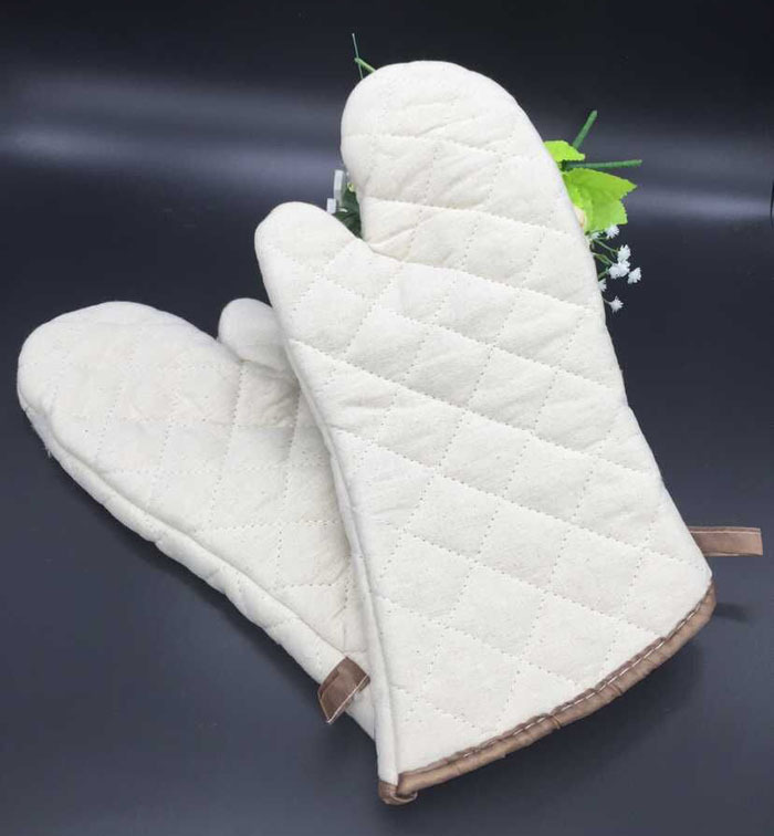 中号棉布烘焙手套耐高温手套 隔热手套烤炉烤箱微波炉防烫手套