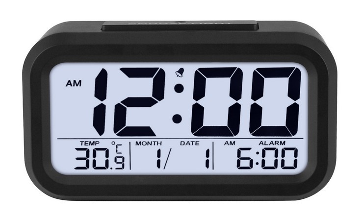 语音报时聪明钟3组闹钟夜光静音创意时尚电子钟床头钟儿童