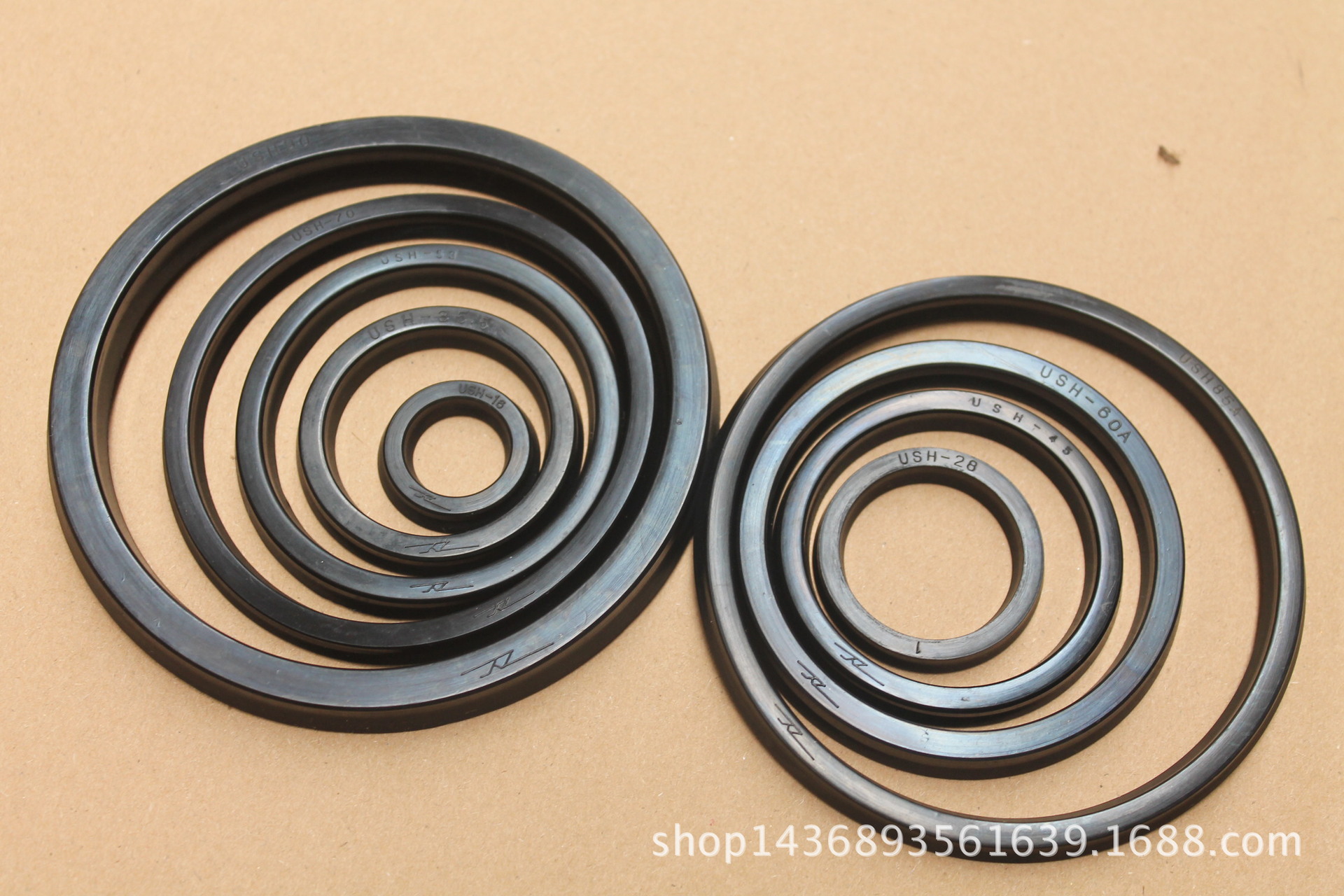 专业定制u型密封圈 水管耐高温油封塑胶圈 工业黑色丁腈橡胶圈