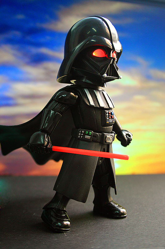 星球大战 星战q版黑武士达斯维达可动模型玩具手办公仔 摆件现货