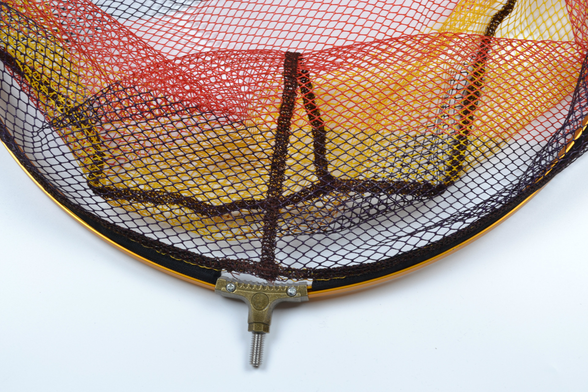 渔具厂家直销铝合金抄网头直径30厘米彩色涂胶抄网头鱼具抄网.