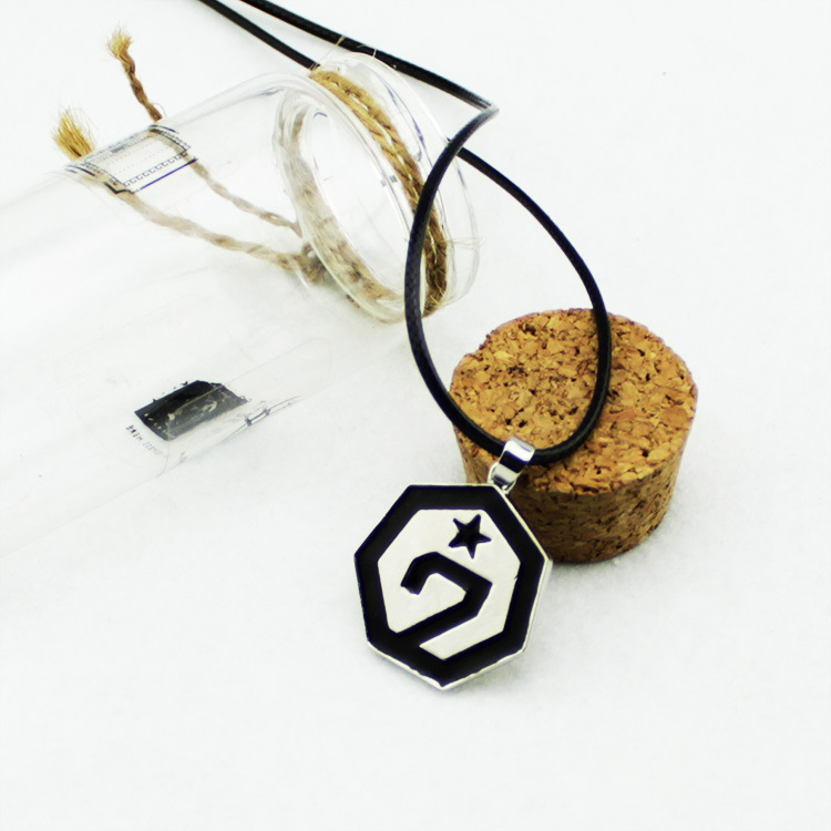 got7 男亲豆 i got7鸟宝宝集体款滴油 皮绳项链