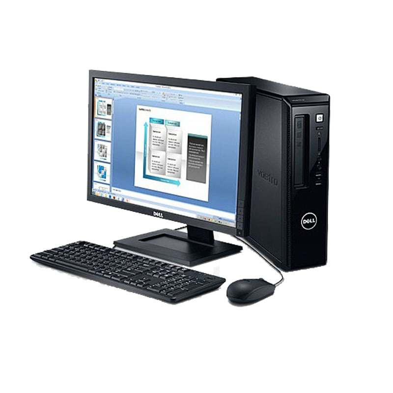 vostro 3800-r6208 台式电脑 奔腾g3260 4g 500g dvd win7 黑