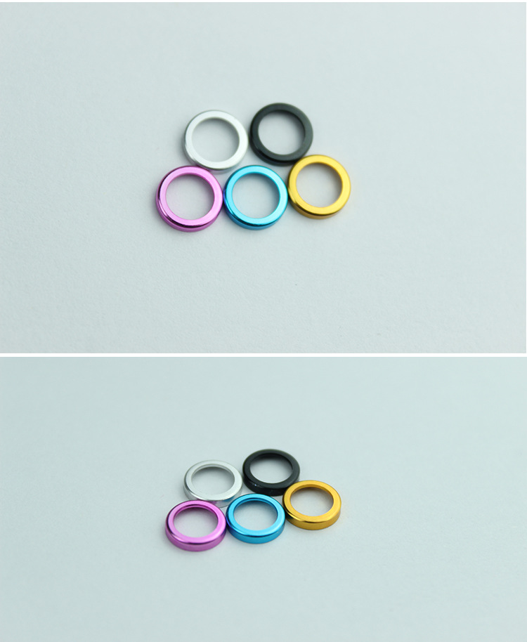 摄像头保护圈 手机镜头保护圈 苹果6镜头保护圈 彩色保护圈环批发