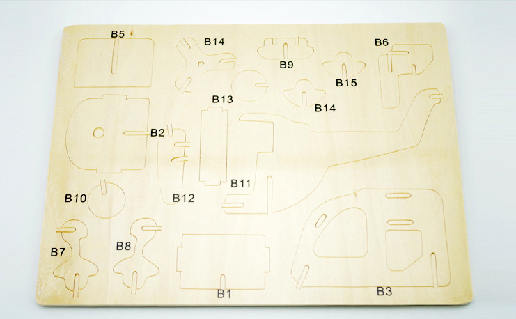 太阳能木制玩具飞机 益智diy拼装直升飞机模型 新奇特礼品