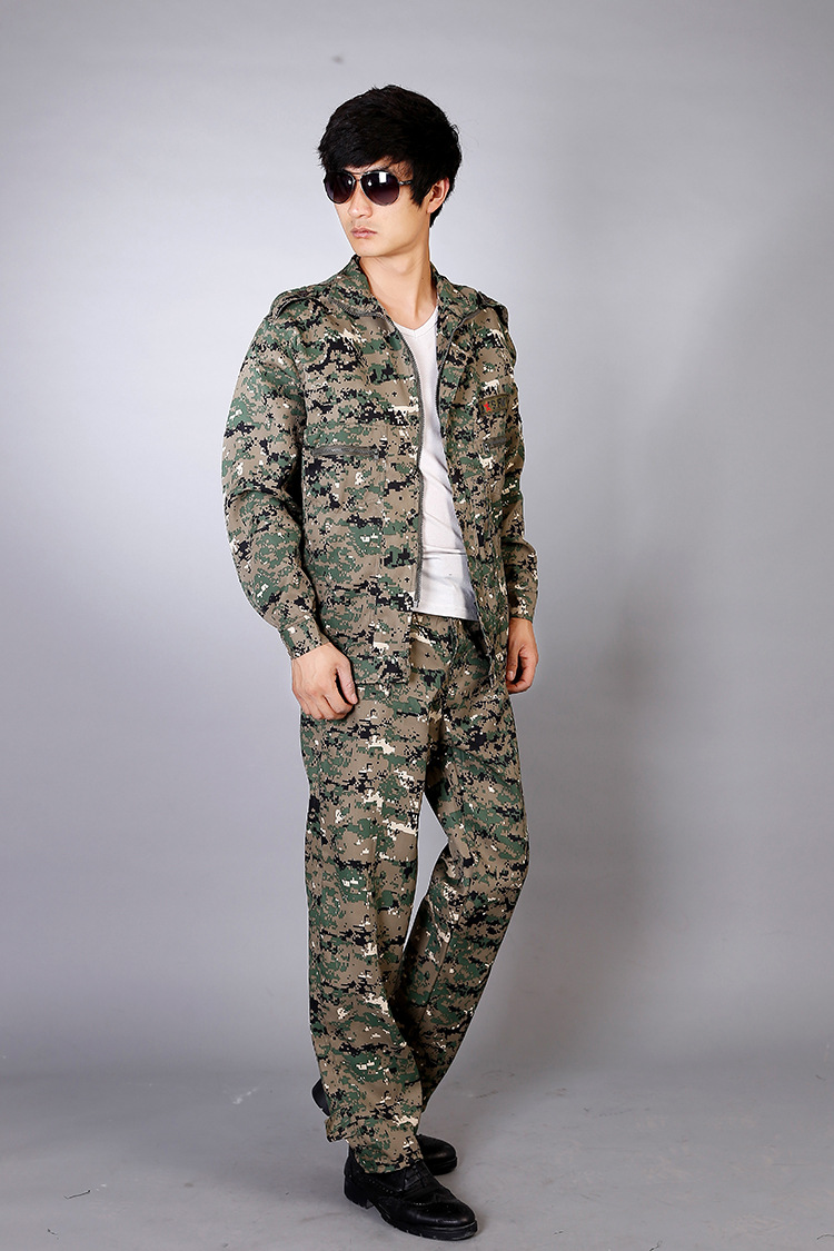 厂家直销新式07迷彩夏作集训服 丛林数码