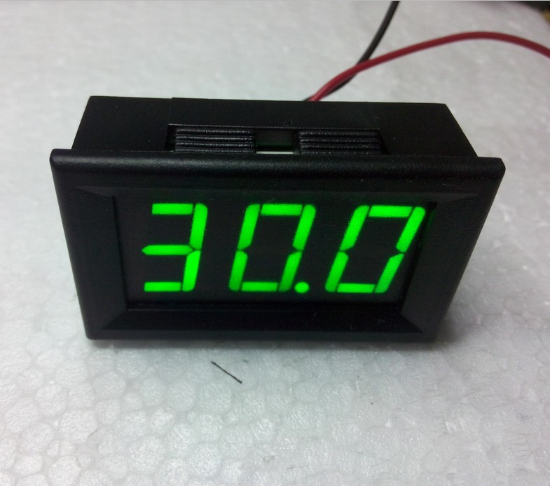 56英寸直流数显电压表 数字电压表头数显电子表4-30v带反接保护