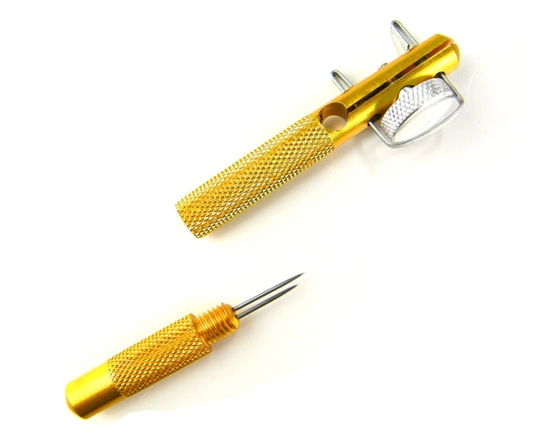 金属绑钩器手动绑钩器两用型子线打结器绑线器钓鱼用品渔具