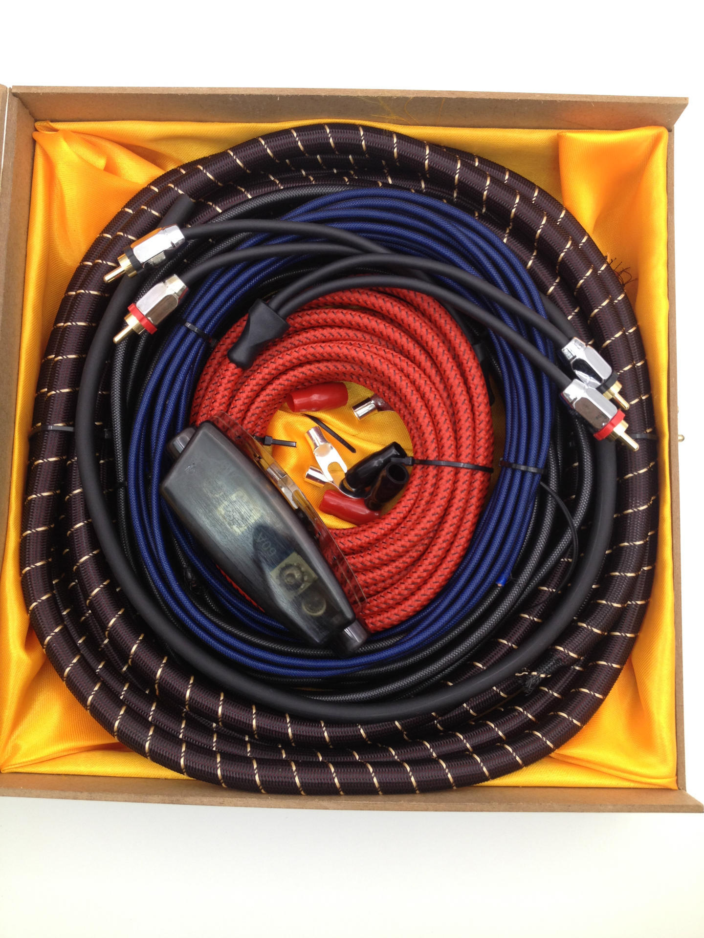 4ga纯铜汽车音响功放套线低音炮套线改装音响电源线喇叭线音频线