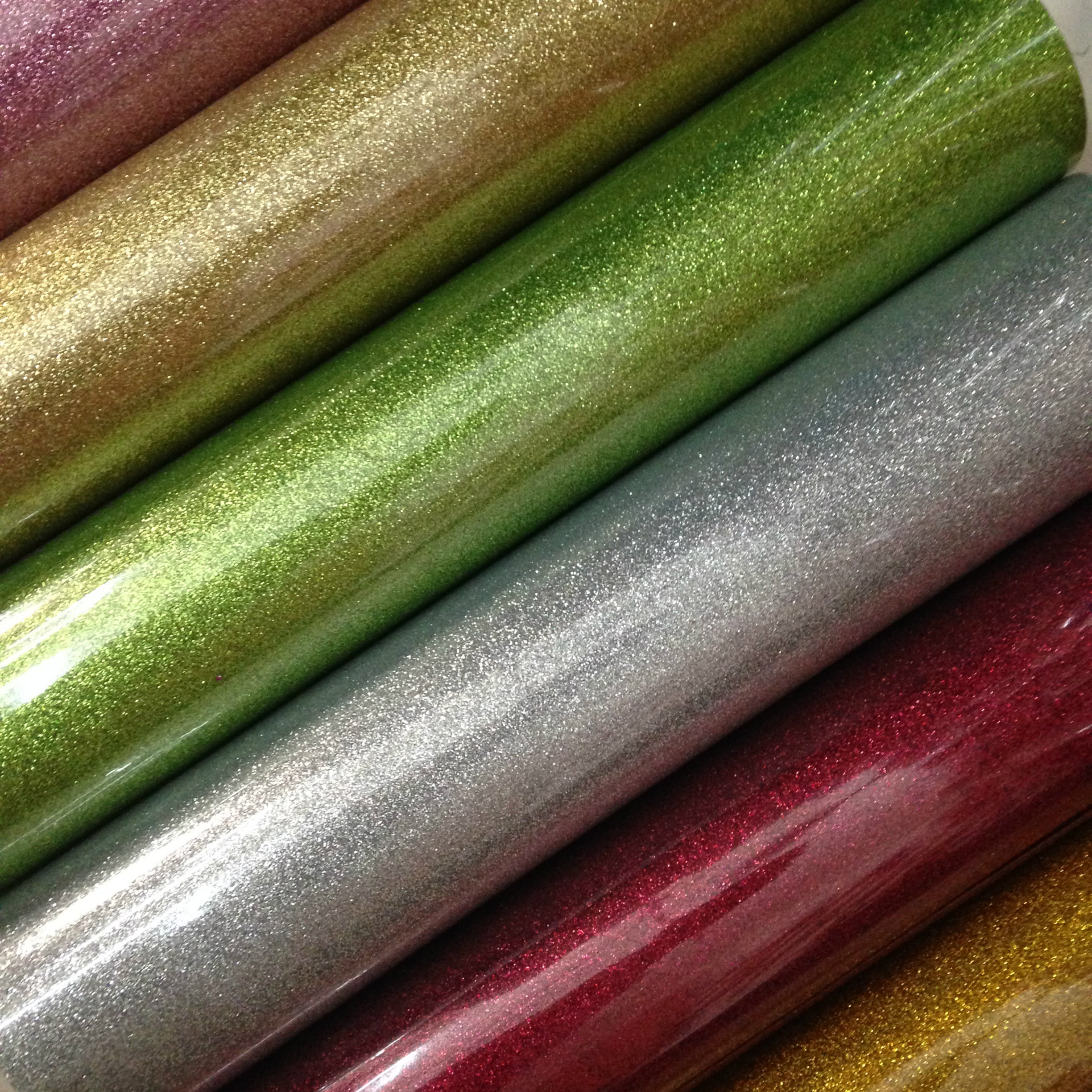 义乌华夏闪光金葱刻字膜 热转印膜 烫画膜进口材料dty