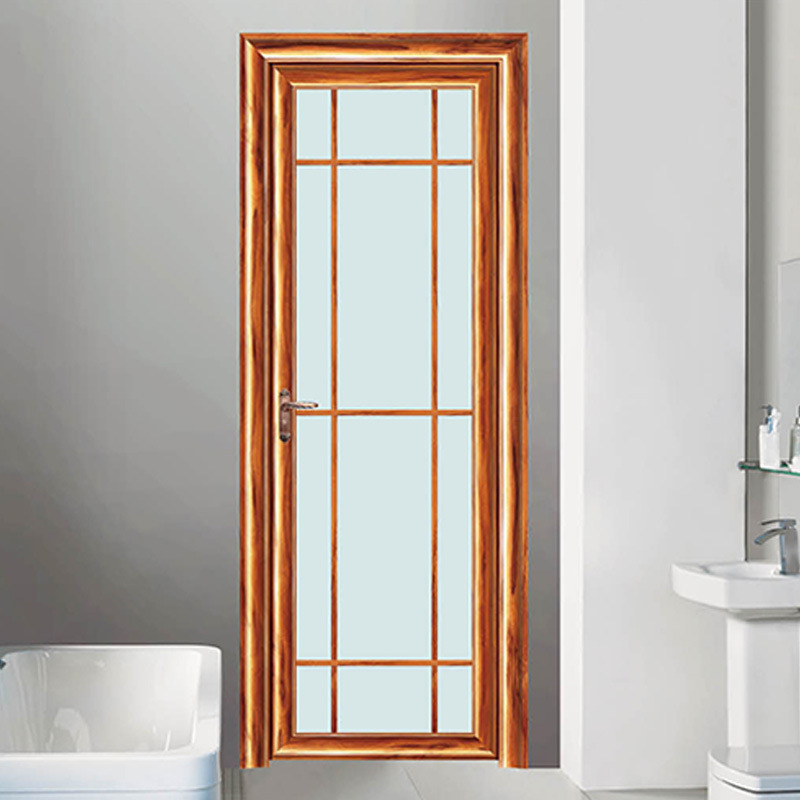 88系列平开门铝合金卫生间门钢化玻璃门厕所卫浴室平开门室内门
