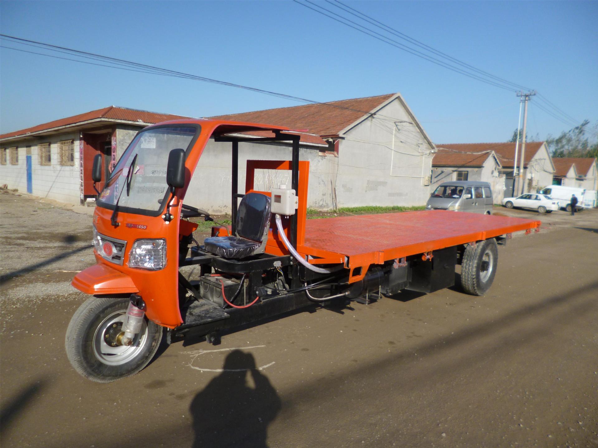 拉钢材三轮车 木材三轮车 加长大托盘带拖炮 轴传动三轮车 上牌照