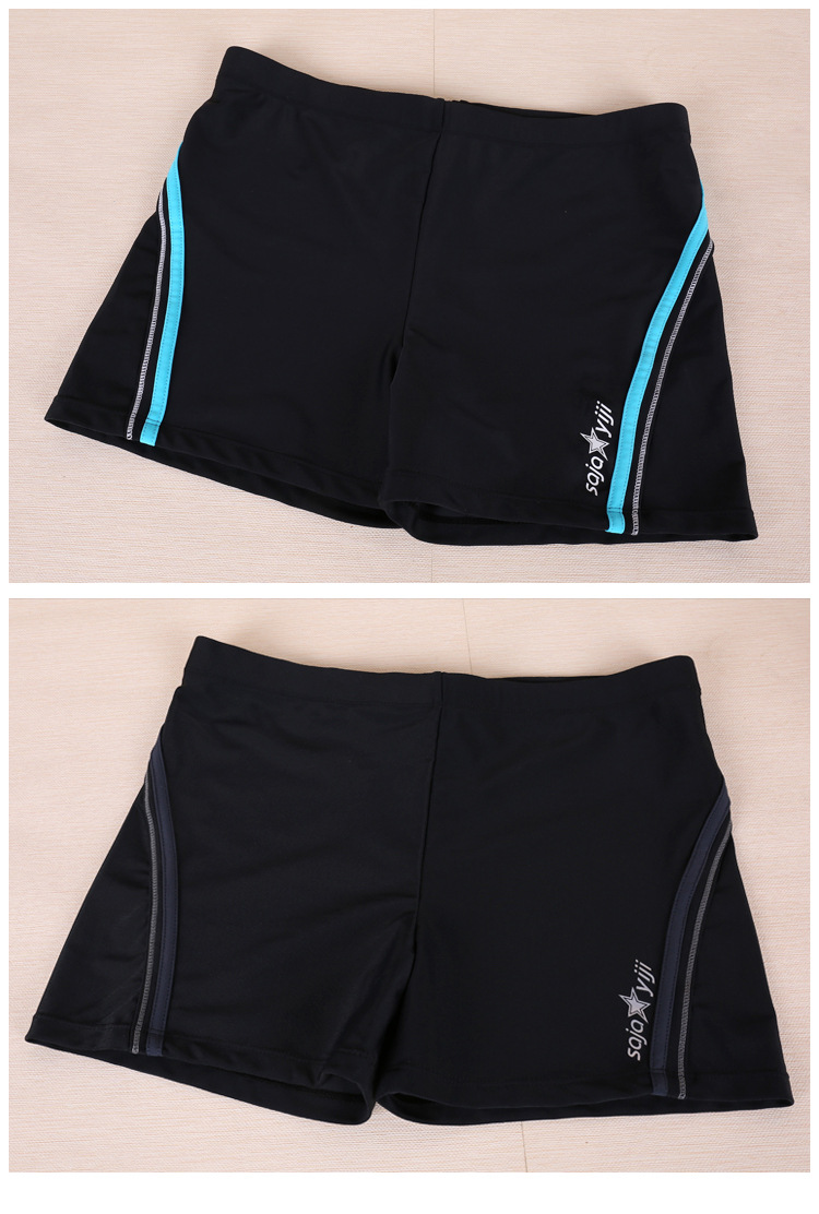 男士泳裤 时尚泳衣平角泳裤男 紧身潮男式